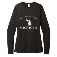 Michigan Great Lakes Great Times Womens CVC Long Sleeve Shirt