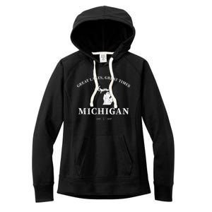 Michigan Great Lakes Great Times Women's Fleece Hoodie