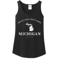 Michigan Great Lakes Great Times Ladies Essential Tank