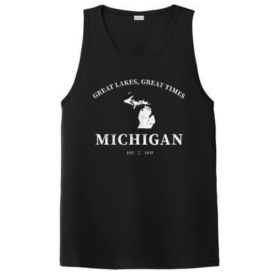 Michigan Great Lakes Great Times PosiCharge Competitor Tank