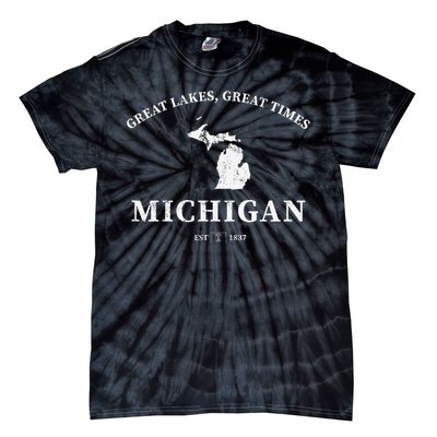 Michigan Great Lakes Great Times Tie-Dye T-Shirt