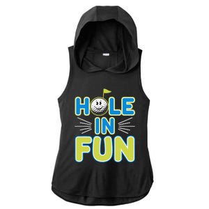 Mini Golf Lover Puttputt Fun Miniature Golf Adventures Ladies PosiCharge Tri-Blend Wicking Draft Hoodie Tank