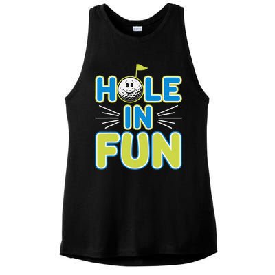 Mini Golf Lover Puttputt Fun Miniature Golf Adventures Ladies PosiCharge Tri-Blend Wicking Tank