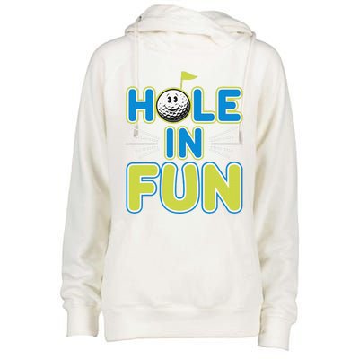 Mini Golf Lover Puttputt Fun Miniature Golf Adventures Womens Funnel Neck Pullover Hood