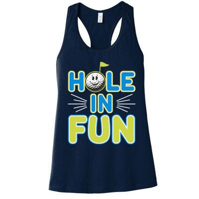 Mini Golf Lover Puttputt Fun Miniature Golf Adventures Women's Racerback Tank