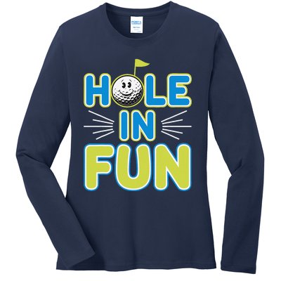 Mini Golf Lover Puttputt Fun Miniature Golf Adventures Ladies Long Sleeve Shirt