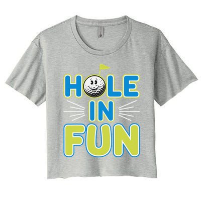 Mini Golf Lover Puttputt Fun Miniature Golf Adventures Women's Crop Top Tee