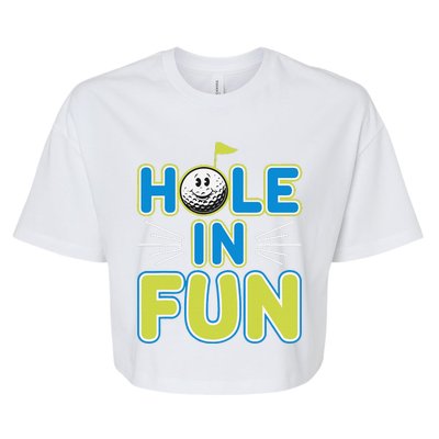 Mini Golf Lover Puttputt Fun Miniature Golf Adventures Bella+Canvas Jersey Crop Tee