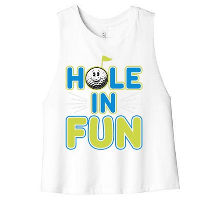 Mini Golf Lover Puttputt Fun Miniature Golf Adventures Women's Racerback Cropped Tank