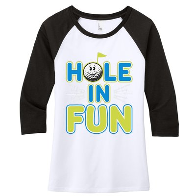 Mini Golf Lover Puttputt Fun Miniature Golf Adventures Women's Tri-Blend 3/4-Sleeve Raglan Shirt