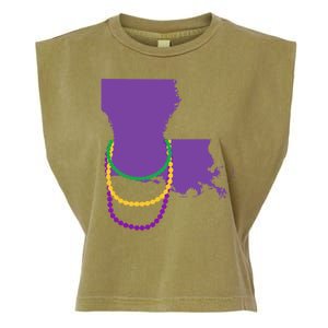 Mardi Gras Louisiana Garment-Dyed Women's Muscle Tee