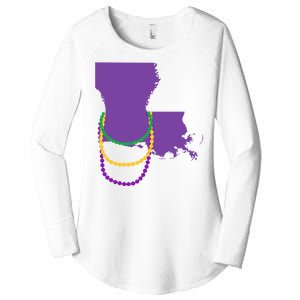 Mardi Gras Louisiana Women's Perfect Tri Tunic Long Sleeve Shirt