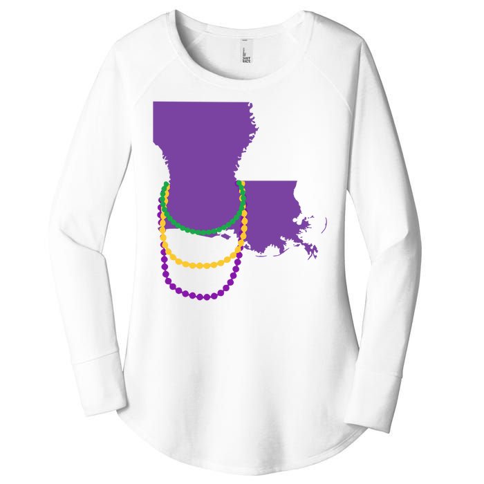 Mardi Gras Louisiana Women's Perfect Tri Tunic Long Sleeve Shirt