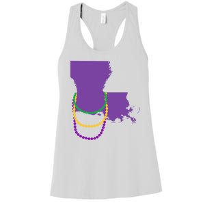 Mardi Gras Louisiana Women's Racerback Tank