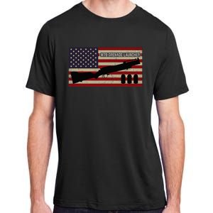 M79 Grenade Launcher Diagram American Flag Adult ChromaSoft Performance T-Shirt