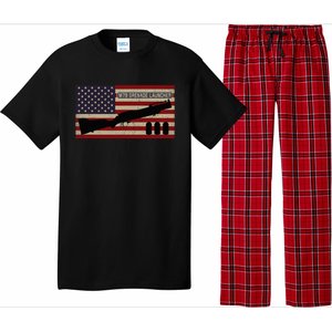 M79 Grenade Launcher Diagram American Flag Pajama Set