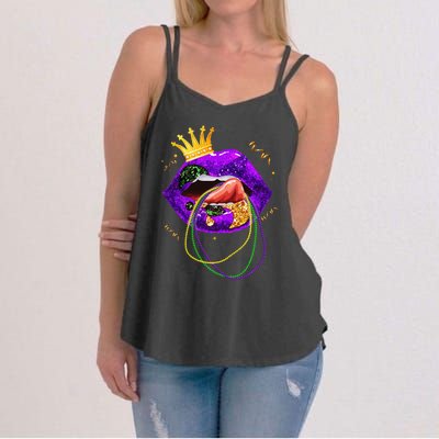 Mardi Gras Lips Queen Carnival Costume Women's Strappy Tank