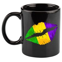 Mardi Gras Lips Design 11oz C Handle Ceramic Mug