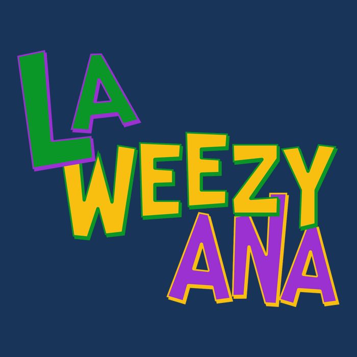 Mardi Gras La Weezy Ana 7 Panel Mesh Trucker Snapback Hat