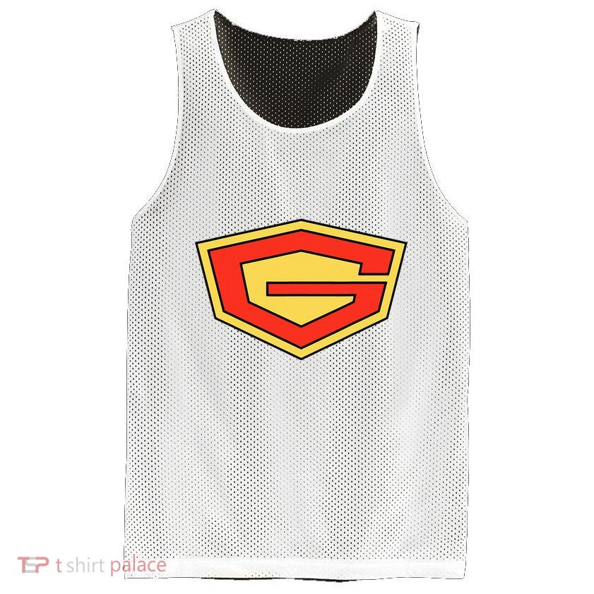 Manga Gatchaman Logo Gatchaman Mesh Reversible Basketball Jersey Tank