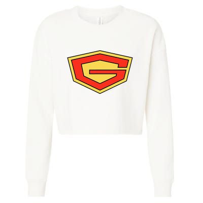 Manga Gatchaman Logo Gatchaman Cropped Pullover Crew