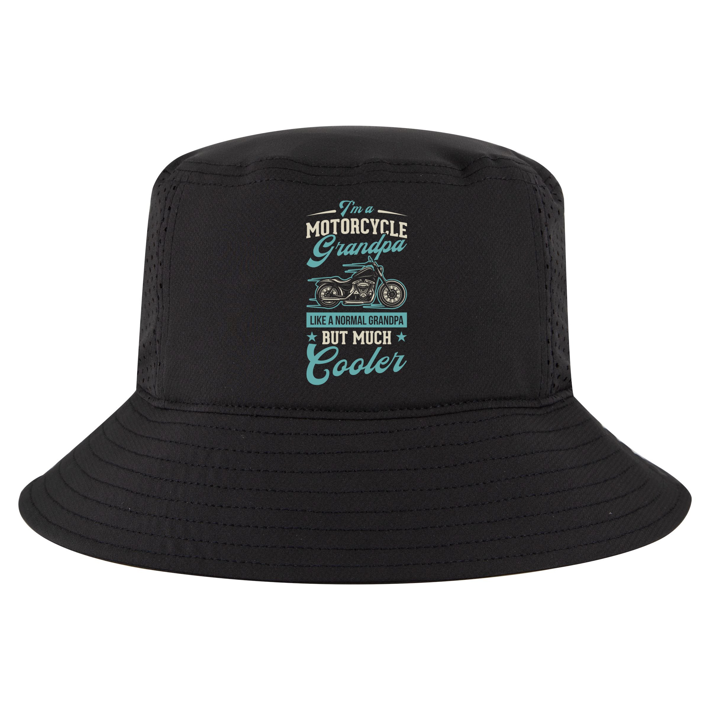 Motorcycle Grandpa Like A Normal Grandpa But Much Cooler Gift Cool Comfort Performance Bucket Hat