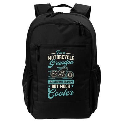 Motorcycle Grandpa Like A Normal Grandpa But Much Cooler Gift Backpack