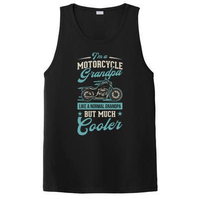 Motorcycle Grandpa Like A Normal Grandpa But Much Cooler Gift PosiCharge Competitor Tank