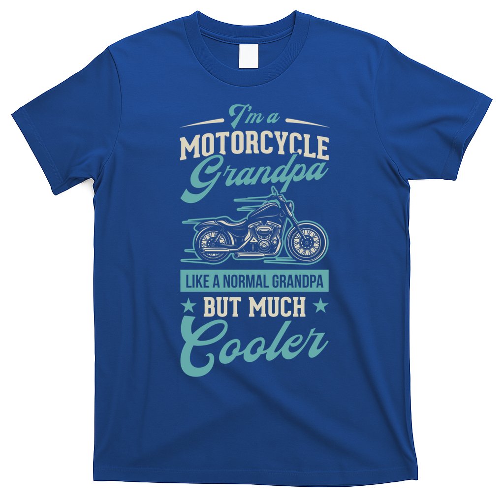 Motorcycle Grandpa Like A Normal Grandpa But Much Cooler Gift T-Shirt