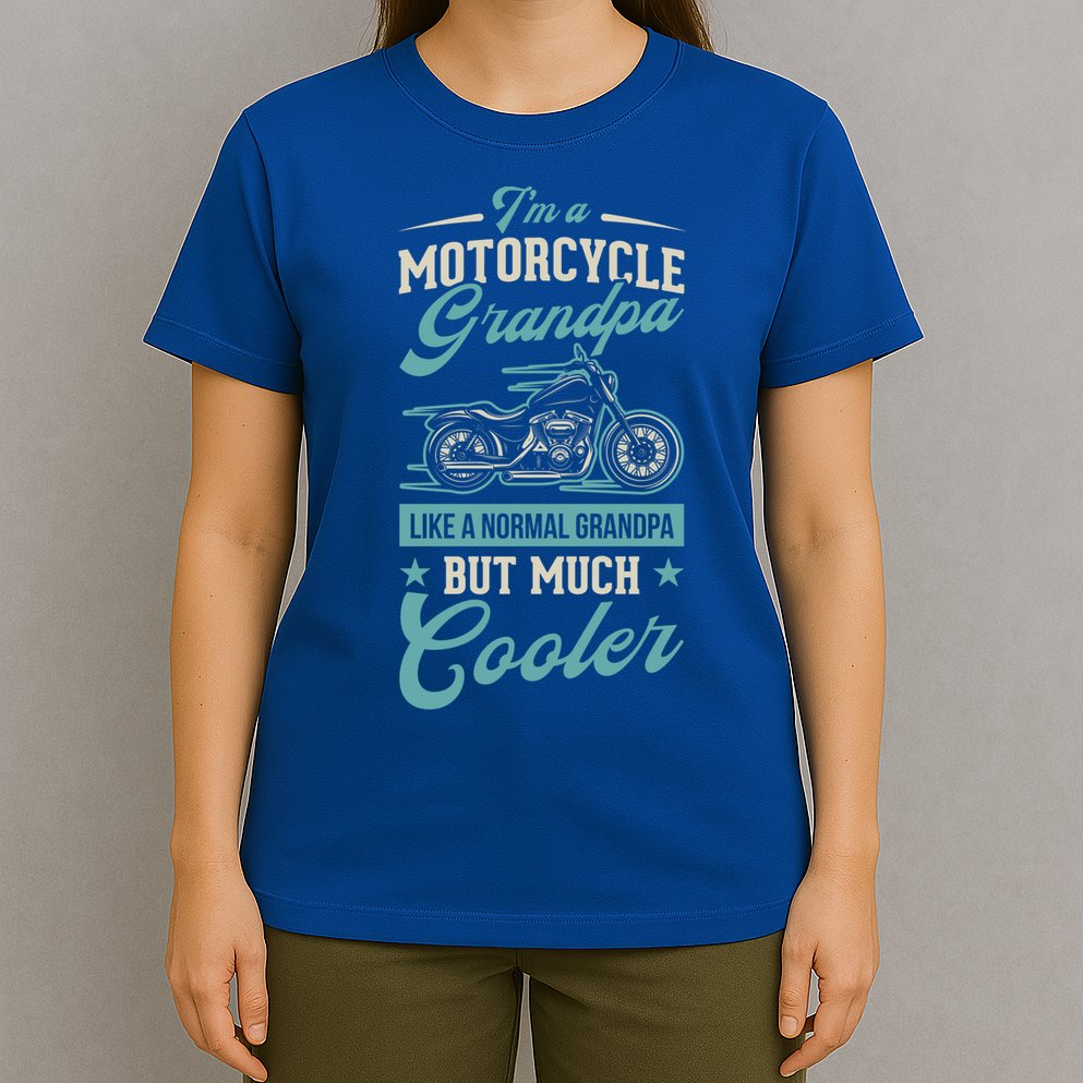 Motorcycle Grandpa Like A Normal Grandpa But Much Cooler Gift T-Shirt