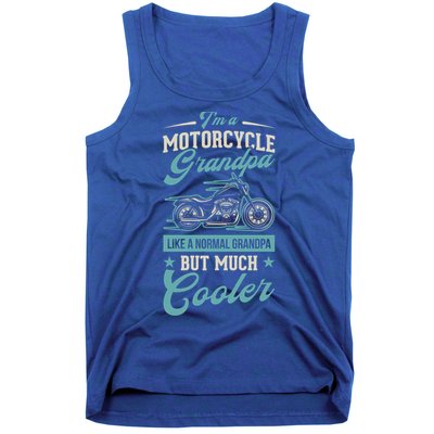 Motorcycle Grandpa Like A Normal Grandpa But Much Cooler Gift Tank Top