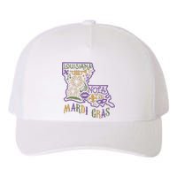 Mardi Gras Louisiana Map Yupoong Adult 5-Panel Trucker Hat