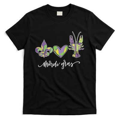 Mardi Gras Logo Heart T-Shirt