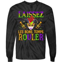 Mardi Gras Laissez Les Bons Temps Rouler Fat Tuesdays Tie-Dye Long Sleeve Shirt