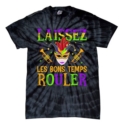 Mardi Gras Laissez Les Bons Temps Rouler Fat Tuesdays Tie-Dye T-Shirt