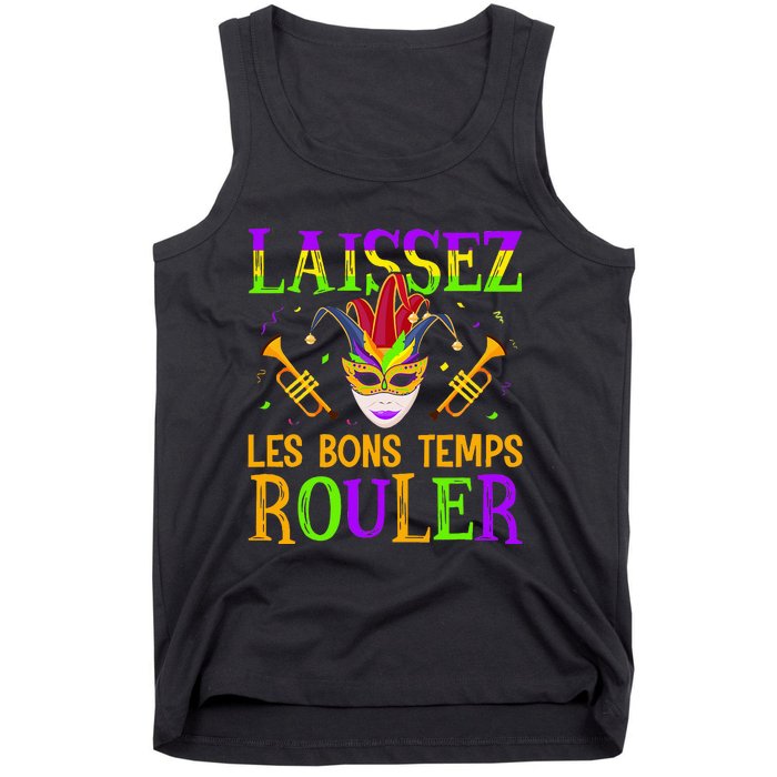 Mardi Gras Laissez Les Bons Temps Rouler Fat Tuesdays Tank Top