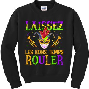 Mardi Gras Laissez Les Bons Temps Rouler Fat Tuesdays Kids Sweatshirt