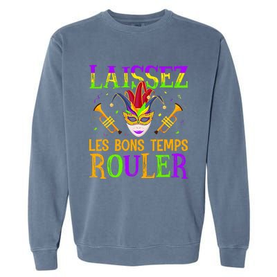 Mardi Gras Laissez Les Bons Temps Rouler Fat Tuesdays Garment-Dyed Sweatshirt