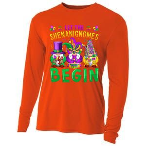 Mardi Gras Let The Shenanigans Begin Gnomes Cooling Performance Long Sleeve Crew