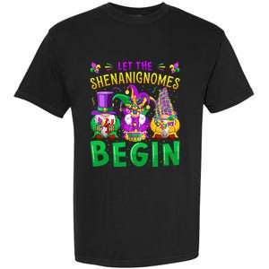 Mardi Gras Let The Shenanigans Begin Gnomes Garment-Dyed Heavyweight T-Shirt