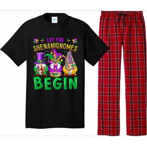 Mardi Gras Let The Shenanigans Begin Gnomes Pajama Set