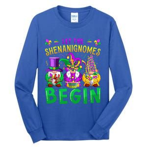 Mardi Gras Let The Shenanigans Begin Gnomes Tall Long Sleeve T-Shirt