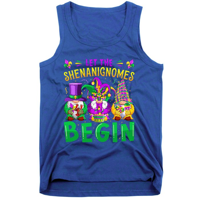 Mardi Gras Let The Shenanigans Begin Gnomes Tank Top