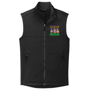 Mardi Gras Let The Shenanigans Begin Gnomes Collective Smooth Fleece Vest