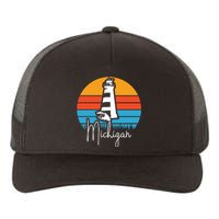 Michigan Great Lakes Lighthouse Beach Town Yupoong Adult 5-Panel Trucker Hat