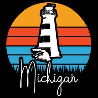 Michigan Great Lakes Lighthouse Beach Town Cooling Performance Crew T-Shirt