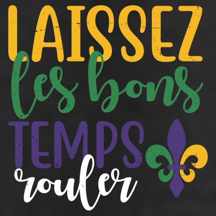 Mardi Gras Laissez Les Bons Temps Rouler 7 Panel Mesh Trucker Snapback Hat