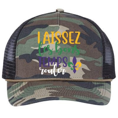 Mardi Gras Laissez Les Bons Temps Rouler Retro Rope Trucker Hat Cap