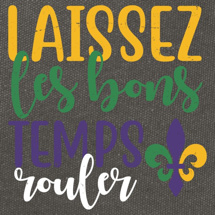 Mardi Gras Laissez Les Bons Temps Rouler Cotton Canvas Backpack