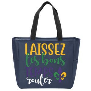 Mardi Gras Laissez Les Bons Temps Rouler Zip Tote Bag